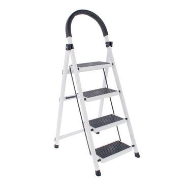 Escalera de 4 peldaños blanca