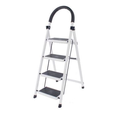 Escalera de 4 peldaños blanca