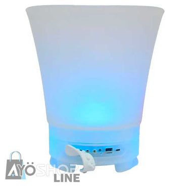 Hielera y Bocina Bluetooth Luz LED Sonido Hi-Fi