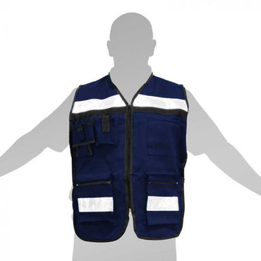 Chaleco para brigadista azul SE-RG-02 Derma Care