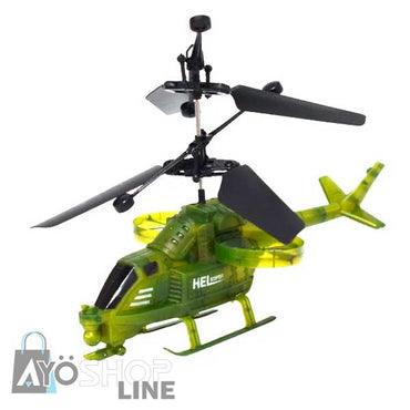 Helicóptero Militar de Juguete con Censor Recargable