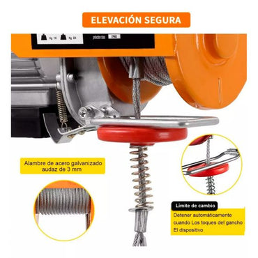 Polipasto eléctrico de 200 Kilos DHLA200 TEENO