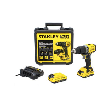 Taladro atornillador / percutor inalámbrico sin carbones SBD715C2K-B3 V20 Stanley