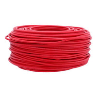 Cable de cobre tipo THW-2-LS/THHW-LS calibre 10 rojo con 100 metros 1100101 ARGOS