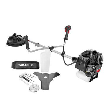 Desbrozadora con motor de gasolina