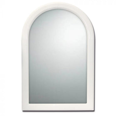 Espejo arco de plástico Beta blanco