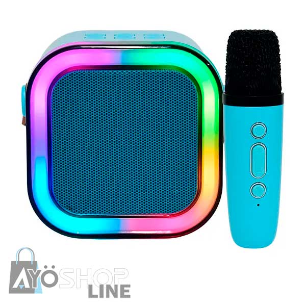 Mini Bocina Bluetooth, Karaoke con 1 Micrófono Inalámbrico
