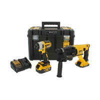 Kit de Taladro Rotomartillo SDS PLUS y llave de Impacto 20 V DCK260D1P1T DeWalt