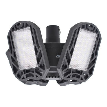 Lámpara solar recargable de emergencia tipo ventilador con 4 paneles