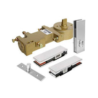 Kit de cerradura y bisagra para puerta de cristal