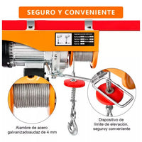 Polipasto eléctrico de 400 Kilos DHLA400 TEENO