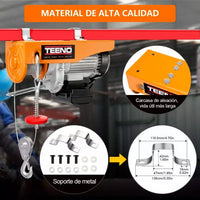 Polipasto eléctrico de 400 Kilos DHLA400 TEENO