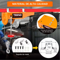 Polipasto eléctrico de 600 Kilos DHLA600 TEENO