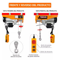 Polipasto eléctrico de 800 Kilos DHLA800 TEENO