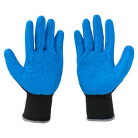 Guante de poliester con latex #9 SG1029-AZ MR Seguridad