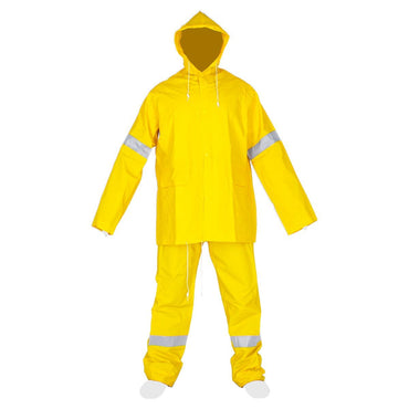 Impermeable 2 piezas XL con reflejante - Chamarra y Pantalón DZ1002R MR Seguridad