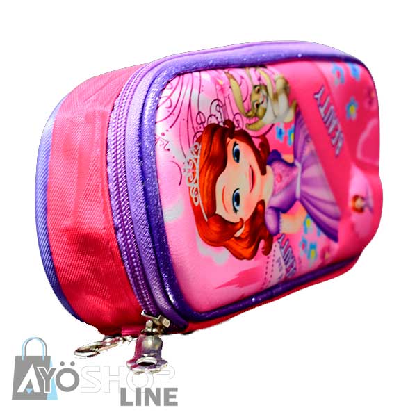 Mochila Luz LED con Lapicera + Lonchera 3D Princesita Sofía